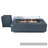 Rectangle Concrete Smokeless Fire Pit Table-86331996
