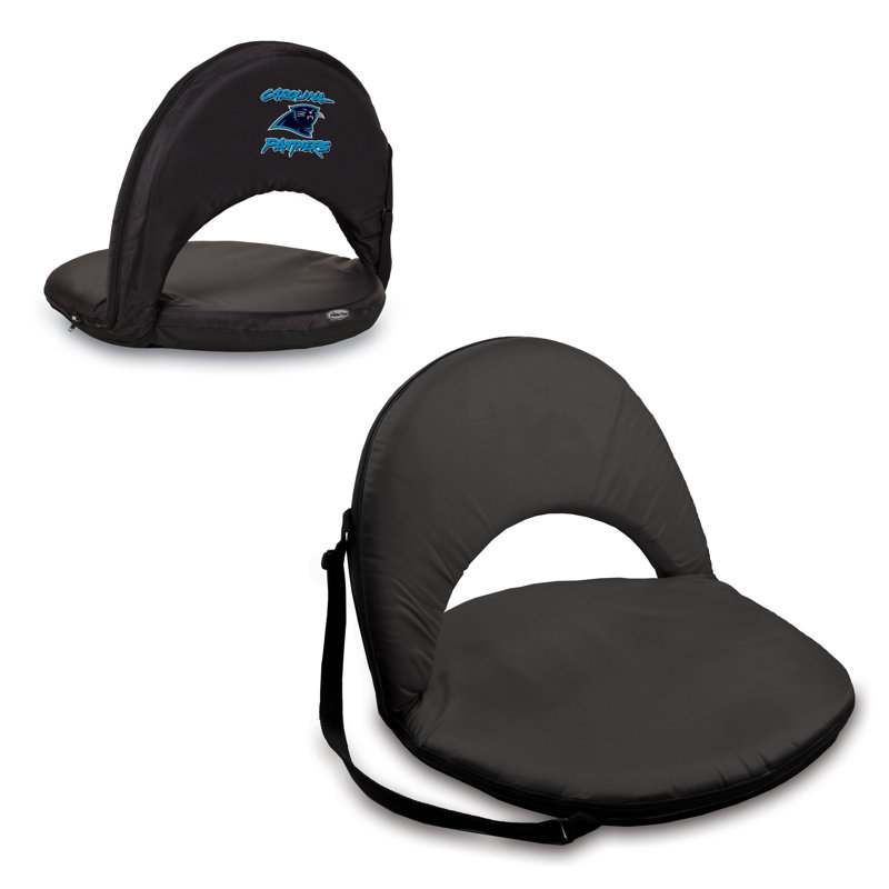 Digital Print Oniva Reclining Folding Stadium Seat, Carolina Panthers, Black