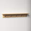 Shea Poplar Solid Wood Floating Shelf with Hooks-2126806223
