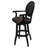 Farald Swivel Upholstered Counter Stool with Solid Wood Frame-346007467-346007470