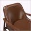 [Ensemble de 2] Chaise d'appoint Mid-Century en similicuir 29,2 po avec assise rembourrée-419509854