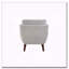 Mobilier de salle à manger en chenille 1pc gris-544761475