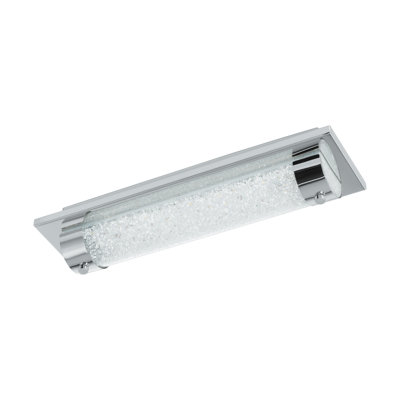 Obadiah Glass and Crystal LED Flush Mount