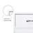 Two Door Side Table-White