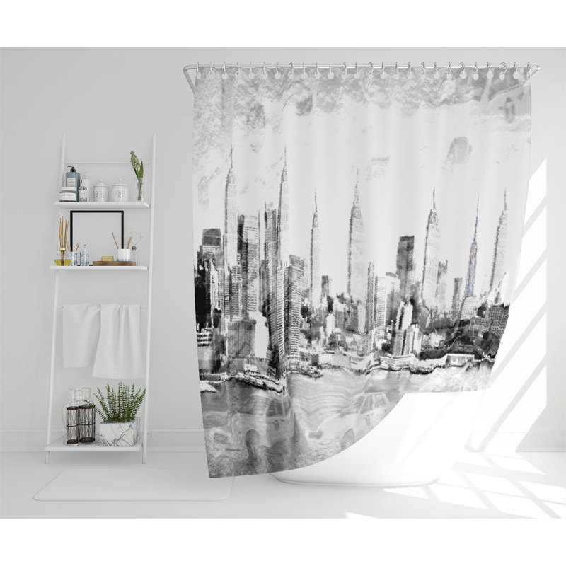 Dilwen Polyester Shower Curtain Set