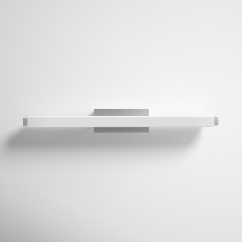 Vogue 1 - Light LED Flush Mounted Sconce, 3500K, 3" H x 25.75" W x 3.38" D, Chrome