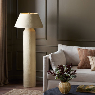 SAGREDO 60.25'' Light Paper Mache Traditional Floor Lamp