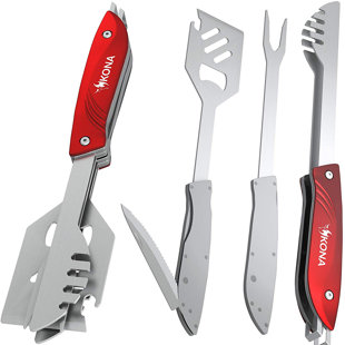 Stainless Steel Dishwasher Safe Grilling Tool Set