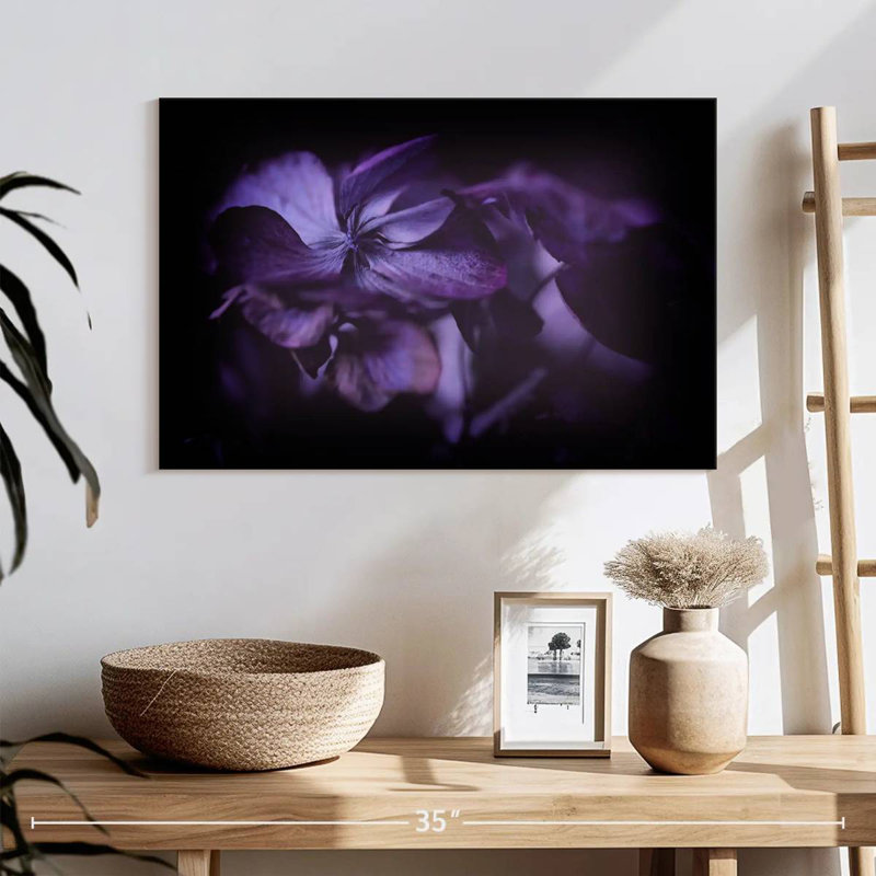 Fleur d'hortensia mauve Harnek, H 16 po x l 24 po
