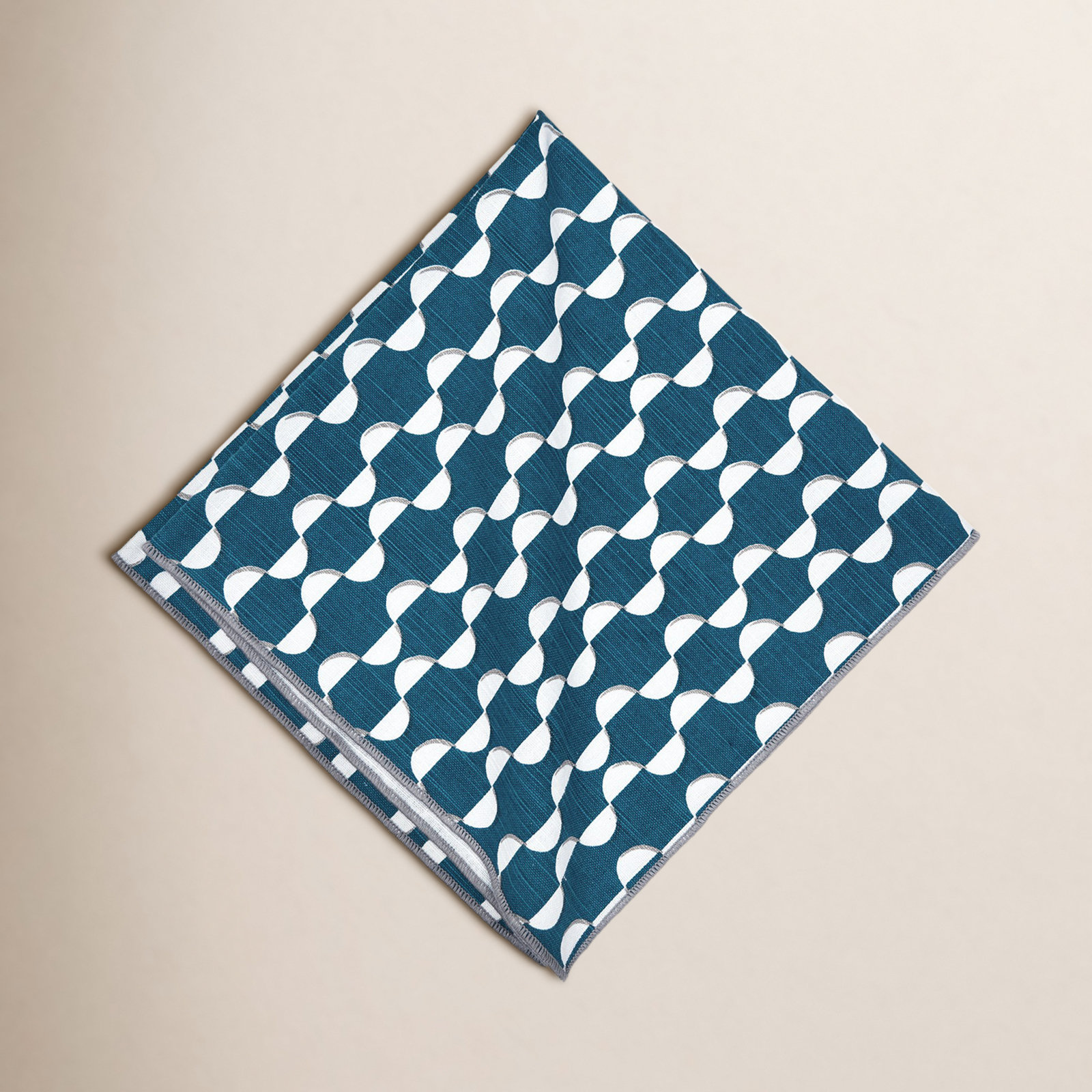 Shari 4 Piece Cotton Napkin Set, Blue