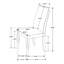 Of 2 Dark Walnut Dining Chairs With Grey Fabric Upholstery - Elegant Choice Upholstered Details Chic