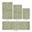 Hugo Premium 100% Cotton 2370 GSM 4-Piece Tufted Bath Rug Set with Non-Slip Spray Latex Backing, OEKO-TEX® Certified, Super Absorbent & Machine Washable, Sage-286268709-286268720