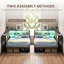 Multifunctional Daybed With Storage Drawers, Charging Station & Rgb Led