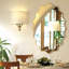 Miroir mural élégant et ovale ondulé-107728796-107728817