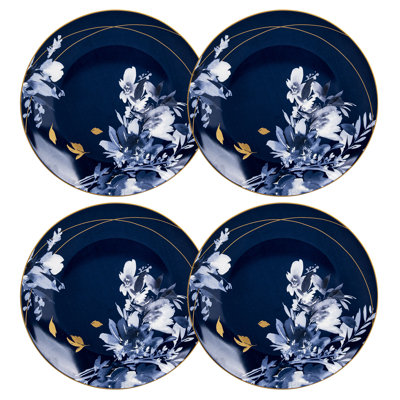 Lonsdale 10.5'' Porcelain China Dinner Plate , Set of 4