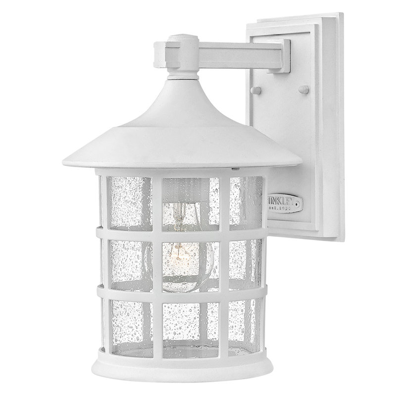 Freeport White 1 - Bulb Outdoor Wall Lantern, White, 12.25" H x 8" W x 9" D