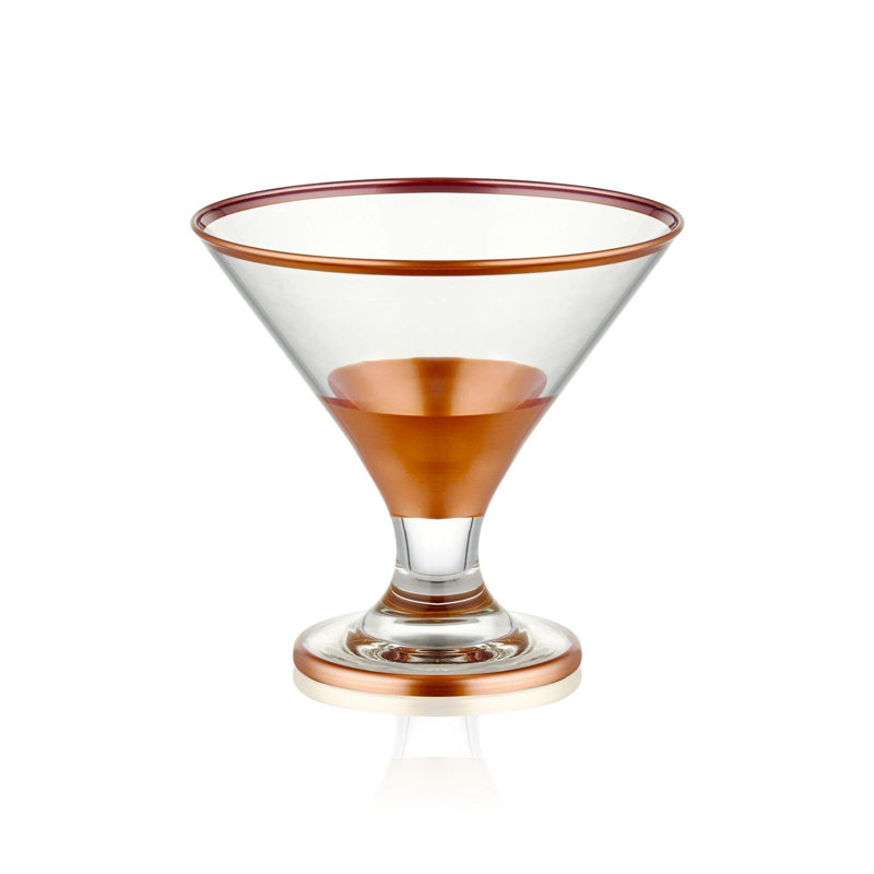 Claman 400ml Drinking Glass Set, Copper