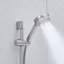 Système de douche pour salle de bain 10 pouces - Robinet mural noir mat avec 5 robinets portatifs et coulissants