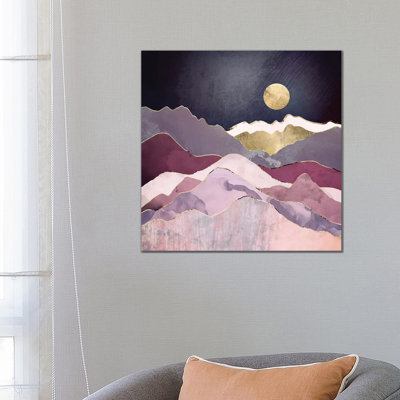 Raspberry Dream 1 Piece Wrapped Canvas Painting