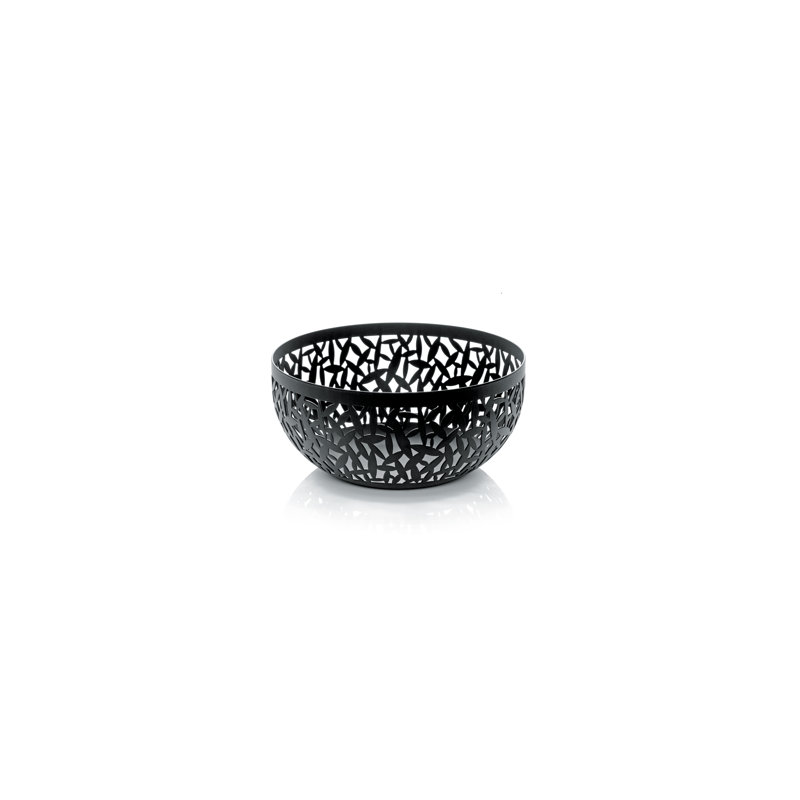 Cactus Steel Fruit Bowl, Small, Black