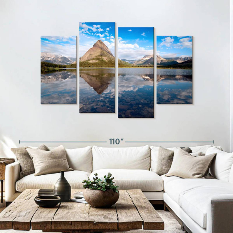 Alvord Glacier Lake Sky Reflections, 54" H x 84" W