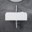 Turner 430mm x 310mm Rectangular Wall Hung Bathroom Sink Basin with Overflow