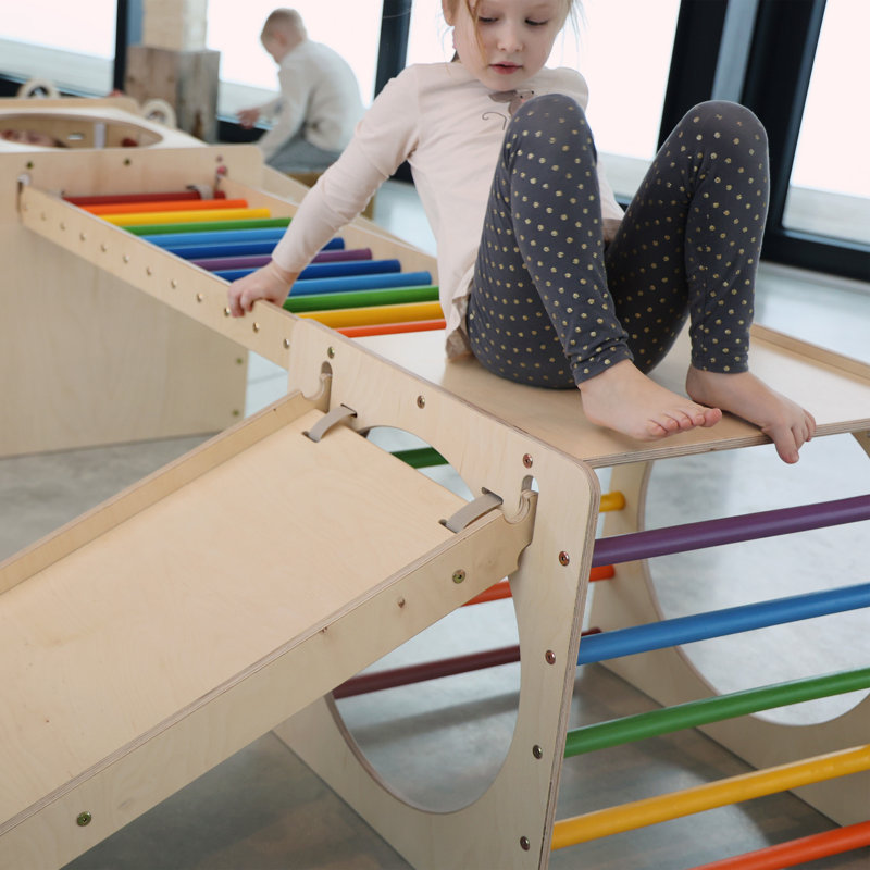 KateHaa 58cm W Wood Climber, Rainbow
