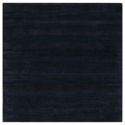 Fairborn Black Hand-Tufted Wool Rug
