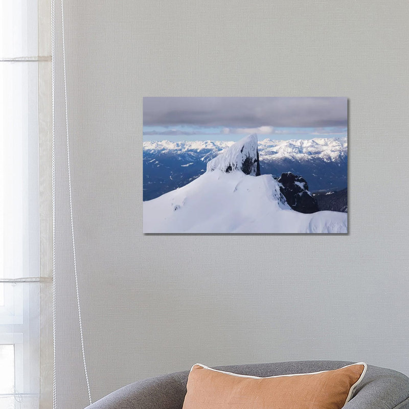 Aerial View Of Black Tusk Near Whistler, British Columbia, Canada by Kristin Piljay - Wrapped Canvas Print