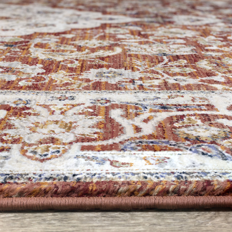 Tapis rouge Rojas, Rectangle 5 pi 3 po x 7 pi 7 po