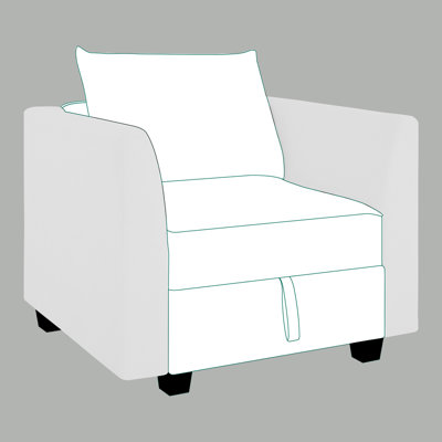 Modern DIY Sofa Armrest Module for Modular Sectional Sofa - Pair of Armrests for Sectional Couch