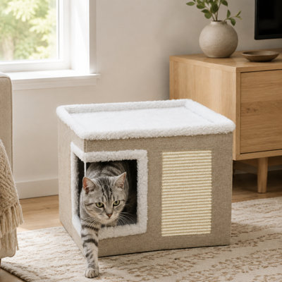 Niche pour chat pliable pour chats qui dort
