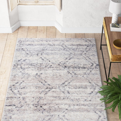 Tapis géométrique en polypropylène tissé à la machine Higginson