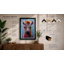 Neon Zebra Pop Art 1 Piece Single Picture Frame Wall Art-136695975-136695976