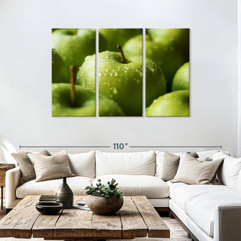 Yarlin Granny Smith Apples, 48" H x 74" W