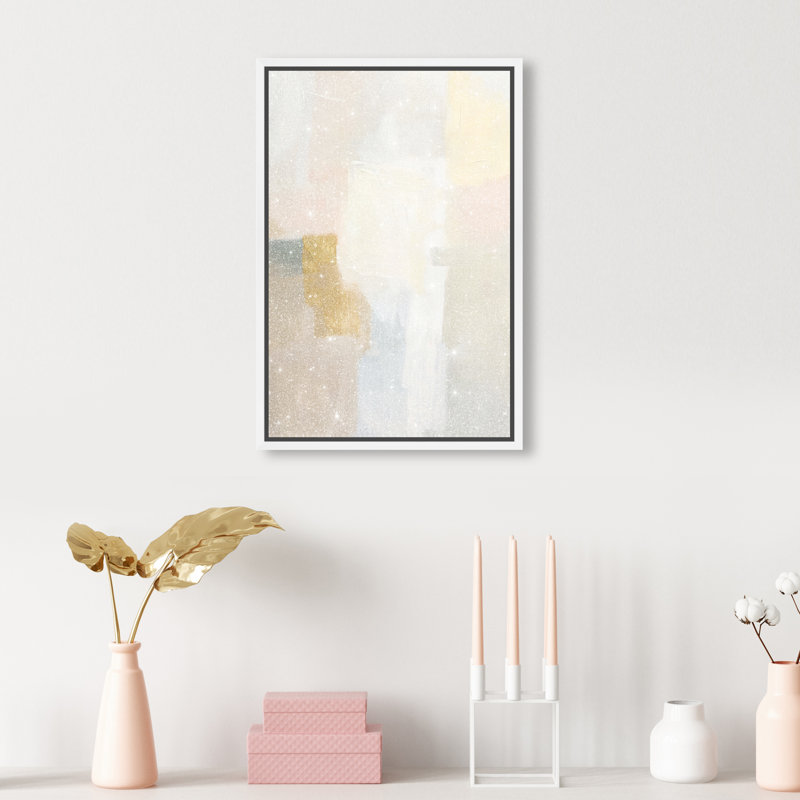 Pastel Embers II Canvas Abstract Print by Oliver Gal, Black Frame, 10 x 15, 16"H x 11"W, White Frame