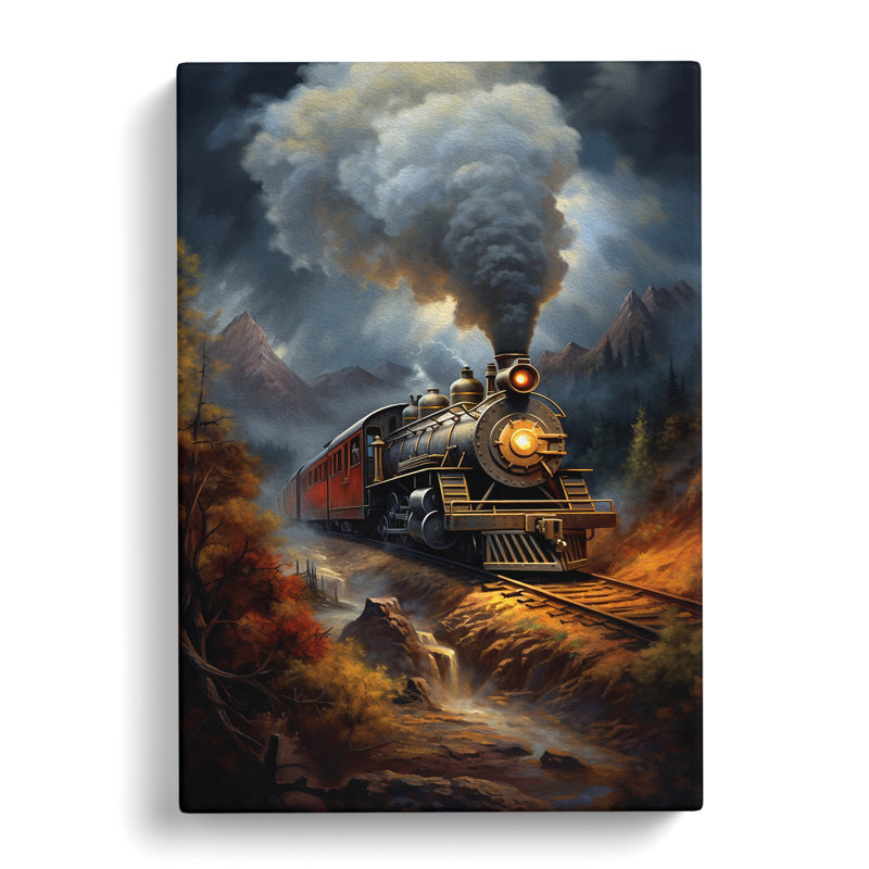 Steam Train Classicism - No Frame Print, 76cm H x 50cm W x 3cm D