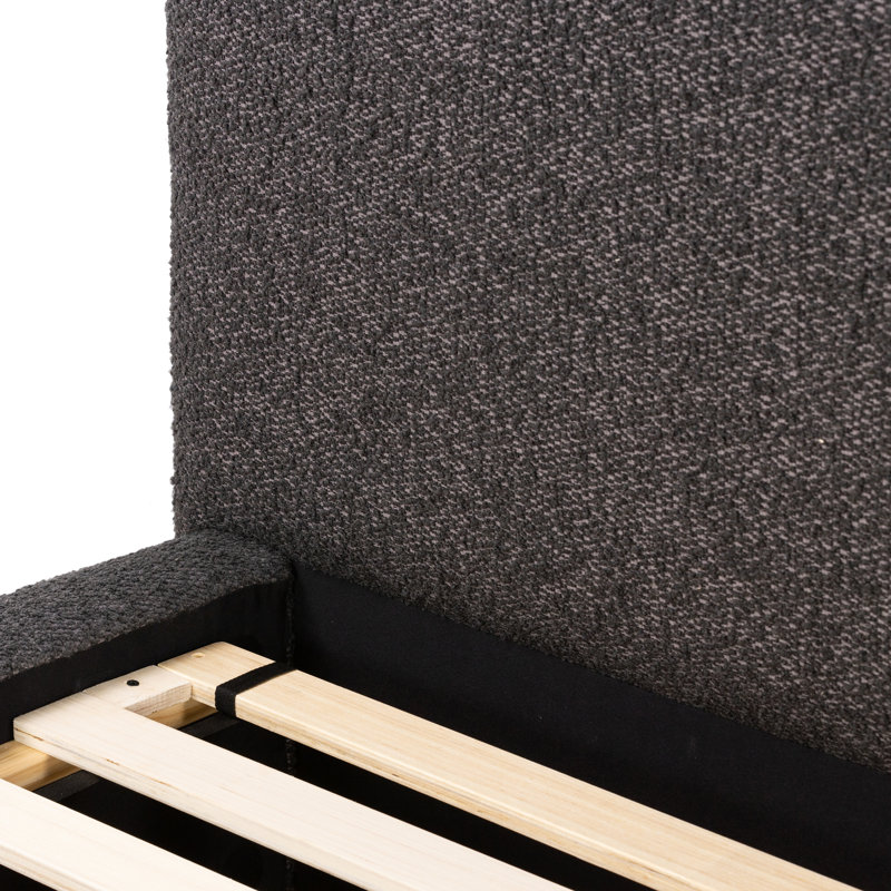 Quincy Upholstered Bed, King, Lisbon Charcoal