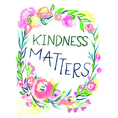 «Kindness Matters» par Jessica Mingo - impression sur toile tendue