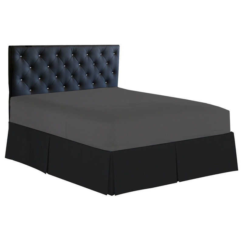 Drap-housse en microfibre 1500 fils, Gris, Grand lit