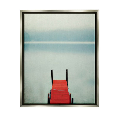 " Misty Red Dock Scene " by Carrie Ann Grippo-Pike