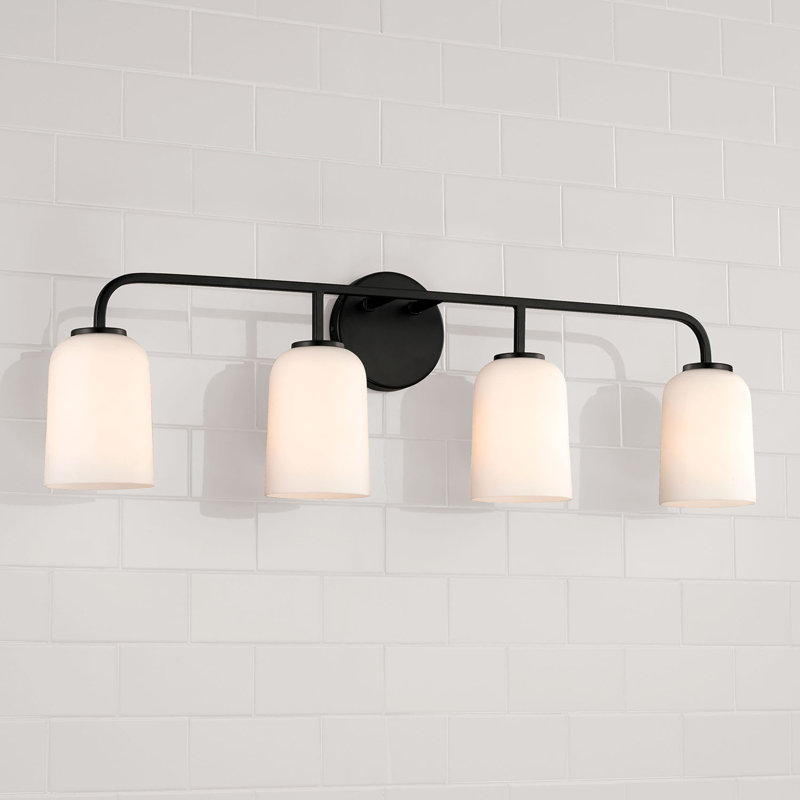 Newport 4-Light Dimmable Vanity Light , Matte Black