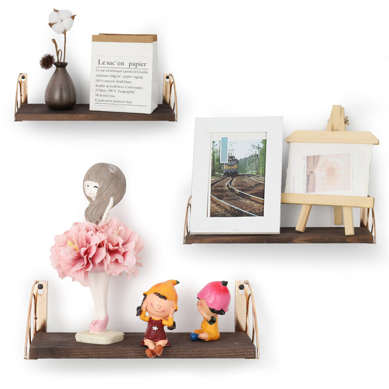Arykah 3 Piece Square Floating Shelf