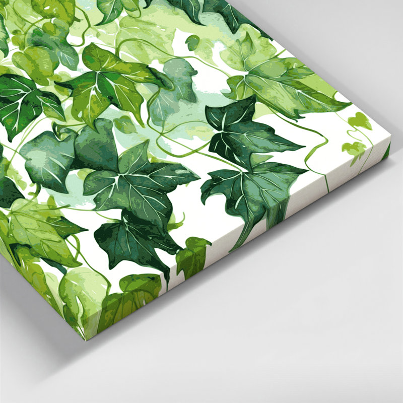 Art mural sur toile Botanical Ivy Green, H 12 po x l 18 po