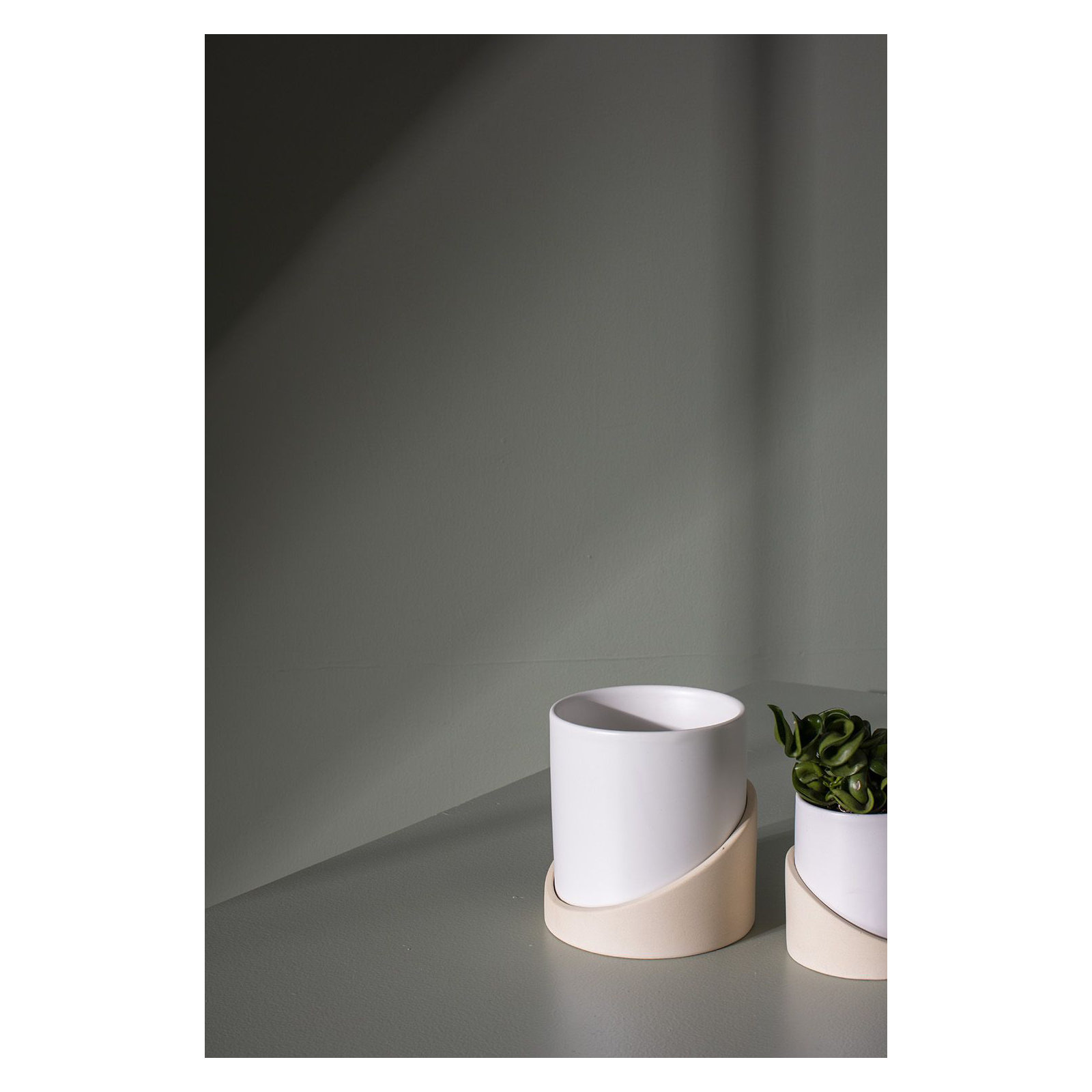 Mel Handmade Ceramic Pot Planter, 5.5" H x 4.75" W x 4.75" D