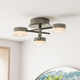 Hazel 3 Light Acrylic LED Semi Flush Mount