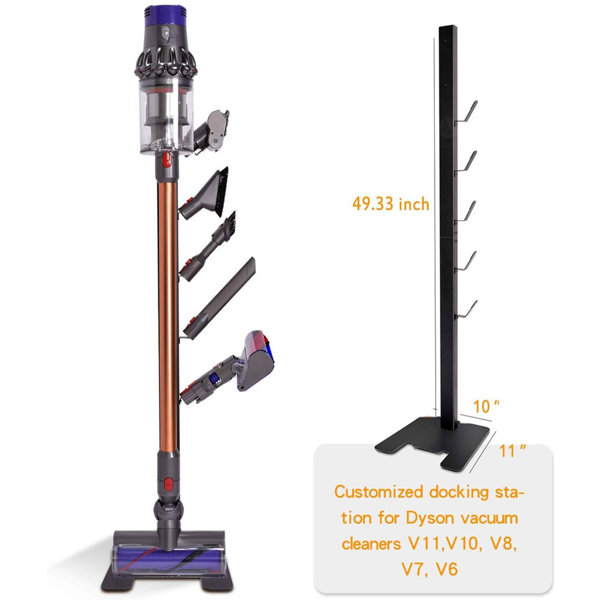 BRIGHTSHOW Dyson Vacuum Stand, Stable Metal Storage Bracket Stand Docking  Station Accessories Holder for Dyson Handheld Vacuum Cleaner V15 V11 V10 V8