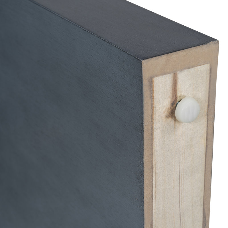 54" Console Table With 2 Storage Drawers, Dark Navy