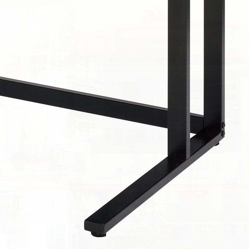 Writing Desk With USB Port Practical Floor Clearance Reliable Weight Limit, Black