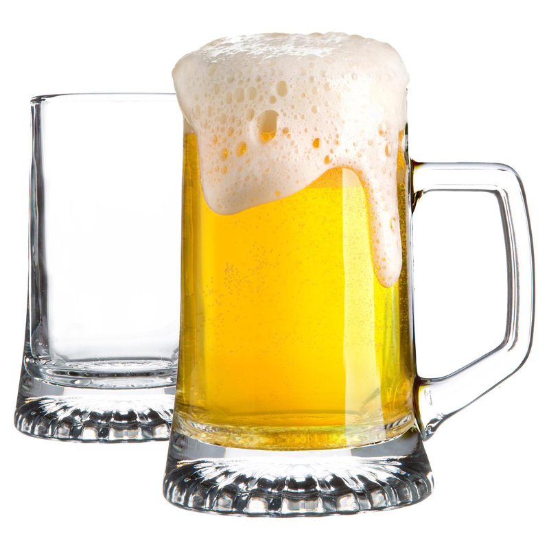 290ml Glass Beer Mug Set, 510ml